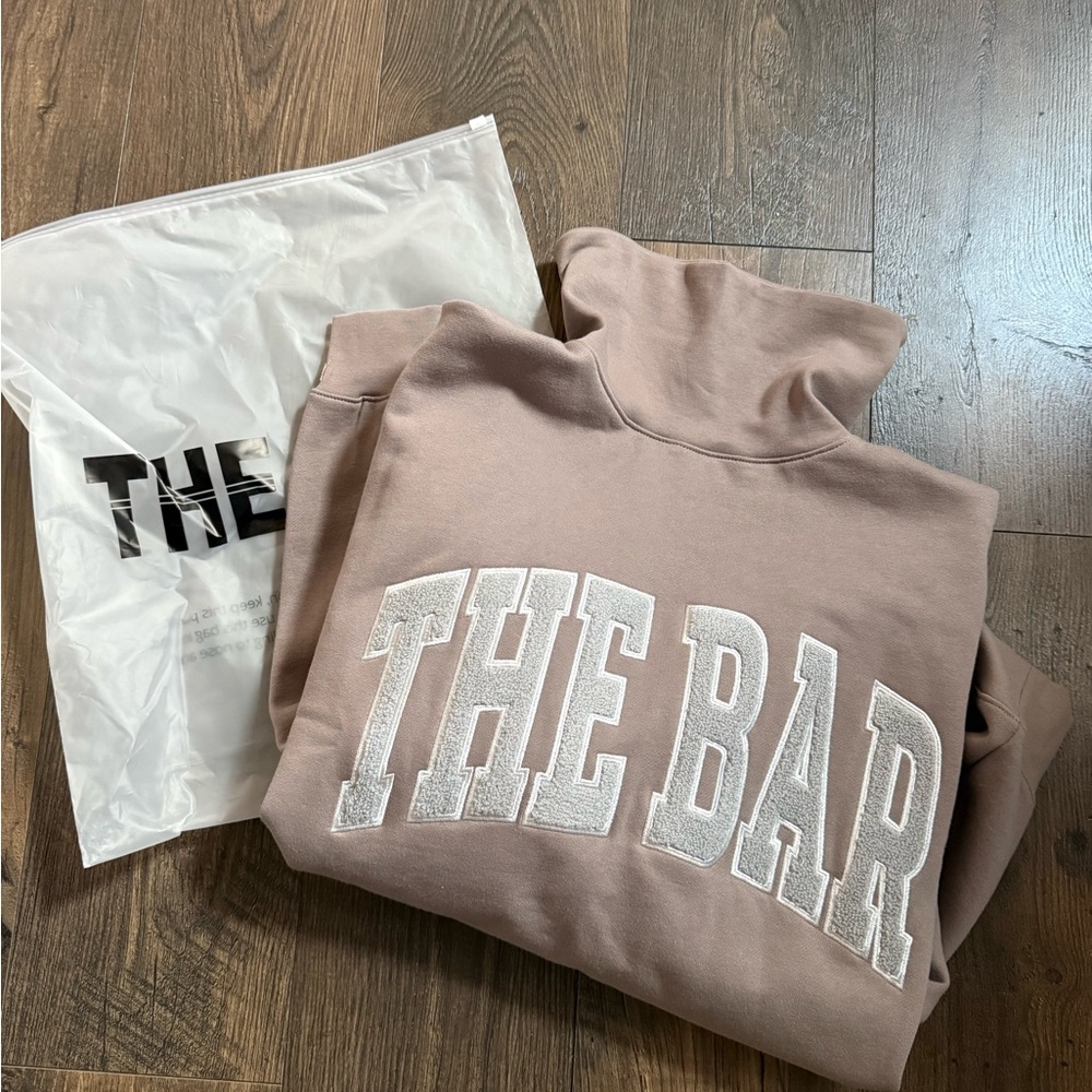 The Bar Arlo Highest Neck Sweatshirt Cinder Gray XXL New